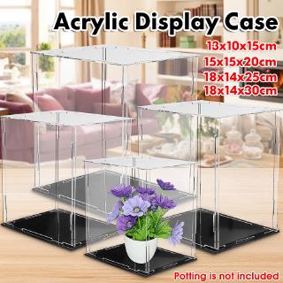 Clear Acrylic Display Show Box Case Cube Toy Dust proof Tray Protection Assembled Box Case For Toys