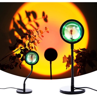 Sunset Lamp 360 Degree Rotation LED Sunset Lamp Projector USB Night Light Romantic for Bedroom