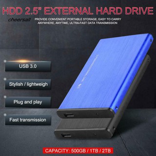cheer| Mini Portable 500GB 1TB 2TB HDD 2.5inch USB 3.0 External Mobile Hard Disk Drive