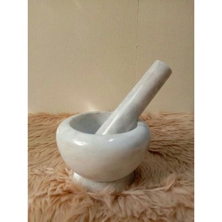 Mortar and Pestle 100% pure Marble 4"