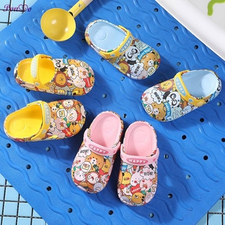 Cute Print Kids Slippers Girls Casual Cozy Animals Slippers Boys Soft-sole Non-slip Shoes