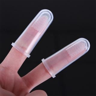 Pet Dog Finger Toothbrush Finger Sleeve Oral Cleaning Tool (4)