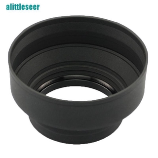 【AER】Collapsible 3 Stage Rubber Lens Hood Sun Shade For Camera