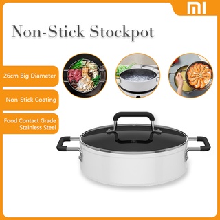 Xiaomi mijia Non-Stick Stockpot 4L Dishwasher Safe Aluminum Covered Soup Pot For Induction Cooker