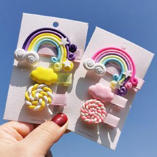 Rainbow Hairpin Cute Princess Candy Hairclip Girls Hair Clip Pins