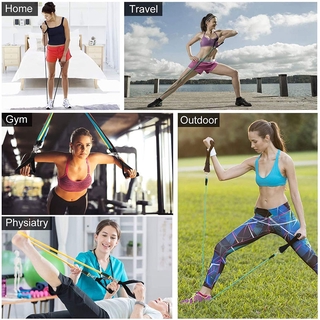 【Local】11Pcs/Set Latex Resistance Bands Crossfit Training Exercise Yoga Tubes Pull Bands (5)
