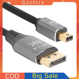B0305 8K/60Hz Mini DP to DP Cable Male to Male DisplayPort 1.4 Adapter Cord