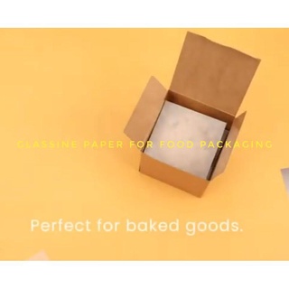 COVERCOVERS❇▨♤50 100 pcs GLASSINE PAPER GREASEPROOF PAPER FOOD AND NON FOOD PACKAGING WRAPPER