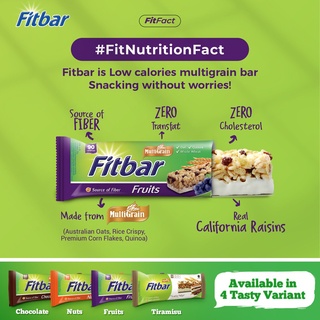 Fitbar Fruits Multipacks 5x 24g (Cereal Bars)