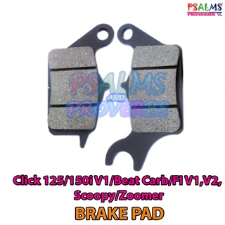 BRAKE PAD (Click 125/150i V1/Beat Carb/FI V1,V2/Scoopy/Zoomer)