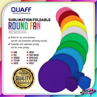 Full Color Round Fan for Sublimation / Silk Screen Printing (100pcs / bundle)