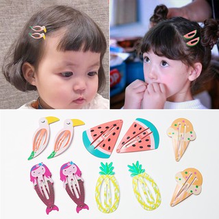 15Pcs Baby Hair Accessories Fruit Clips Cute BB Hair Clips Cartoon Animal Headdress for Children