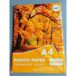 QUAFF A4 PHOTO PAPER GLOSSY ( 180gsm ) *20/pack