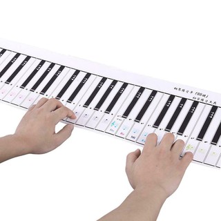 Portable Waterproof Flexible 88 Key Electronic Piano Keyboard Practice Card N18