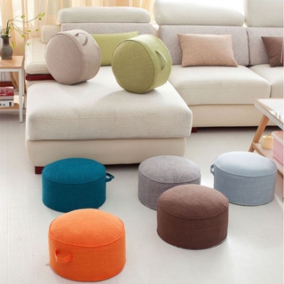 Tatami Round Floor Pillow Seat Cotton Linen Cushion Meditation Stool Chair (1)
