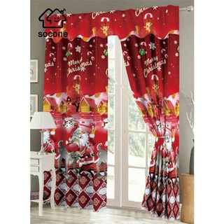 Socone New Design Christmas Curtain Home Decor 1025