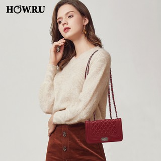 HOW.R.U 2021 New Original Shoulder Bags leather For Women Ladies Sling Bag Korean Cross Body Bag (5)