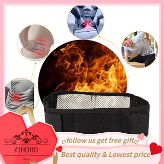 [READY STOCK] Tourmaline Self-Heating Magnetic Therapy Black Waist Protection Belt Lumbar Support