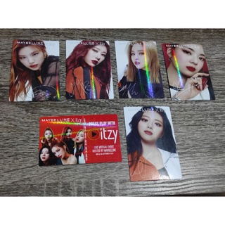 Itzy Maybelline Official Photocard