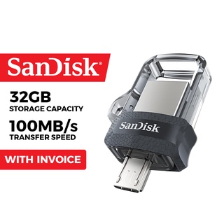 SanDisk OTG 32GB USB Flash Drive Dual Drive Ultra SDDD3 M3.0 (Speed up to 150MB/s)