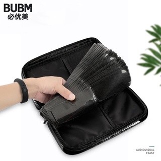 BUBM 64 pcs Disc Capacity holder Storage Bag Dics Carry Box Holder Package Car Case Album DVD CD