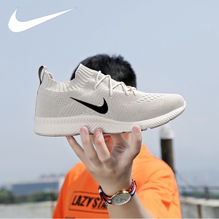 Hot Nike Large Men's Shoes Running Light Sports Shoes Couple Casual Shoes Breathable Fly Woven Mesh