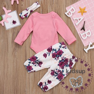 PPH-Cute Winter Floral Baby Clothes Set Infant Newborn Girl (8)