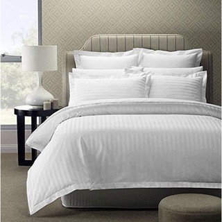 5 in 1 Comforter / Duvet Set Satin Stripes Hotel Type