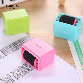 XIAODAR # Home&Living Messy Code ID Guard Roller Stamp Self-inking Privacy Protection Stamp