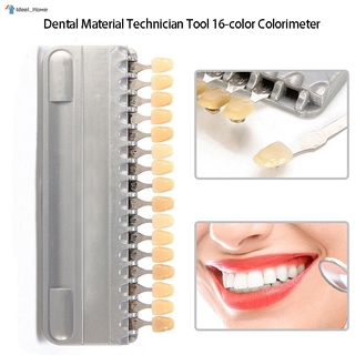 16 Colors Durable Porcelain Teeth Dental Shade Guide Plate Tool