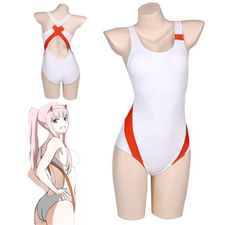 DARLING In The FRANXX Zero Two Cosplay Costume Womem One-Piece Jumpsuit Swimsuit #Anime (6)