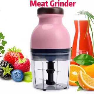 Electric Food Processor , Meat Grinder ,Vegetable Chopper , Fruit Blender and Mincer -- Pink (1)