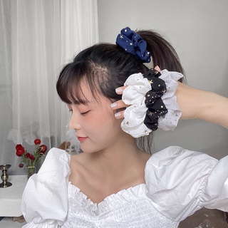 【 Hair Tie】 Accessories Elastic Hair Wrap Ponytail Holder Fashion Hair Accessories Scrunchie Korean Headband Fashion Ring