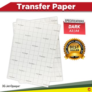 US Dark Transfer Paper 3g Jet Opaque A4 Size (10sheets)
