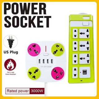 USB Interface Extension Cable USB Socket with Power Strip Electrical Safety Protector Extension Cabl