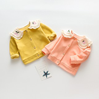 Joe & Girls Knitted Cardigan Coat Female Baby Doll Collar