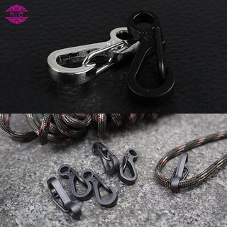 NIC 10PCS Carabiners Climbing Hooks Spring Paracord Clasps Keychain Camping (1)