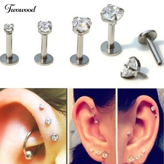 1Pc Labret Lip Ring Ear Stud Tragus Helix Jewelry