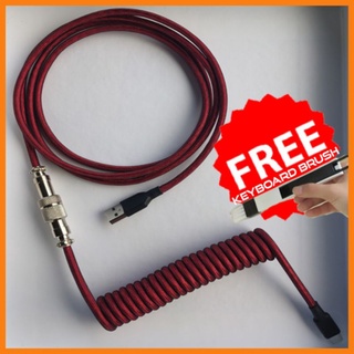 Mechanical Keyboard Custom Coiled Cable Wire Type C