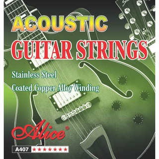 Alice A407-L Acoustic Guitar Strings,6 Strings