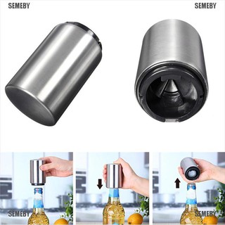 SEMEBY Kitchen Dining Tools Bottle Hammer Automatic Bottle Opener Stainless Steel Soda