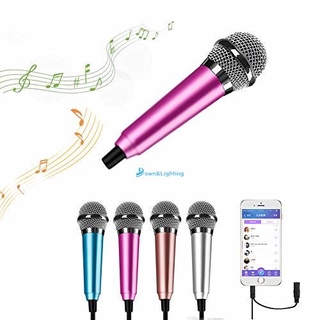 Mini Portable Vocal/Instrument Microphone For Mobile phone laptop Notebook Apple iPhone Samsung Android (blue)
