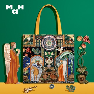 MAH Shoulder Bag Handbag Original Designer Illustration Bag Women Ins Niche Tote Bag