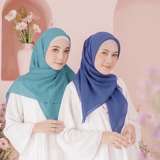 Spot goods❀▫1pc Multicolor Double Hycount Square Hijab for Women