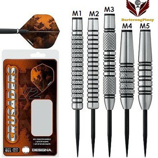 【Phi Available】 Designa Crusader V2 Darts - Steel Tungsten dart pins 20g 21g 22g 24g 23g 25g 26g 27g