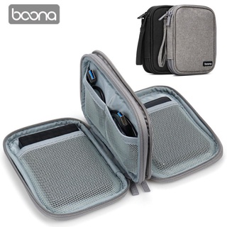 baona 2.5 inch External HDD Hard Disk Drive Carry Case Power Bank USB Cable Pouch Bag