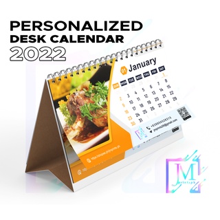 Personalized 2022 Desk Calendar - A5 size