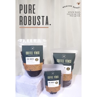 Pure Robusta Coffee (Whole Beans, Coarse and Fine Grind) | Coffee Vince