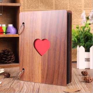 Genuine Mini6 Inch Wood Cover Albums Handmade Loose-leaf Pasted Photo Album Personalized Baby Lovers