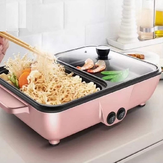 Singlelife Korean samgyup Multifunction Electric Hot Pot Grill Griller